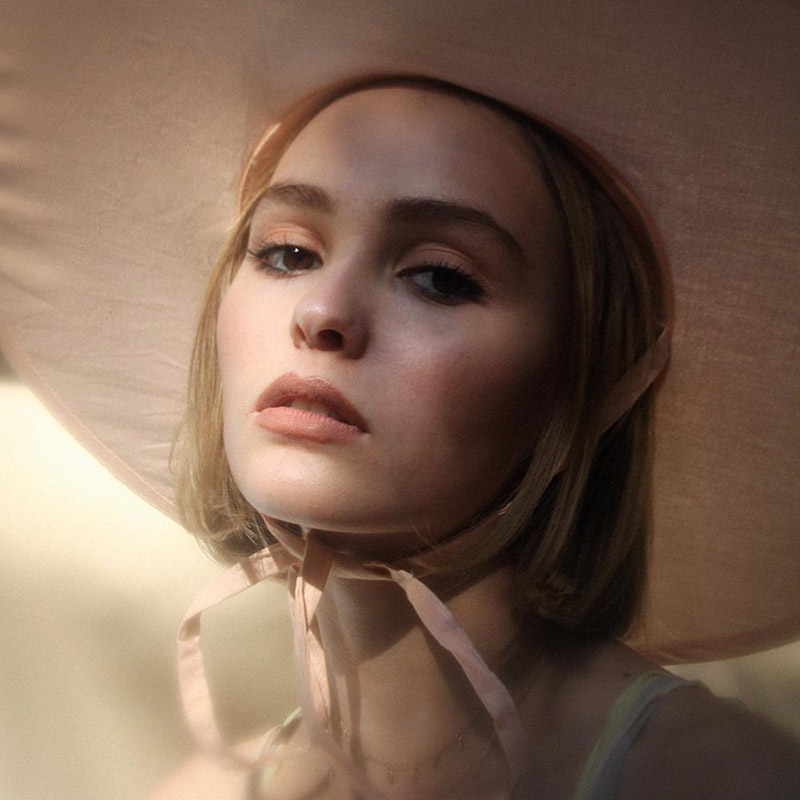 Lily-Rose Depp poses for Oyster Magazine feature, her first fashion shoot. 