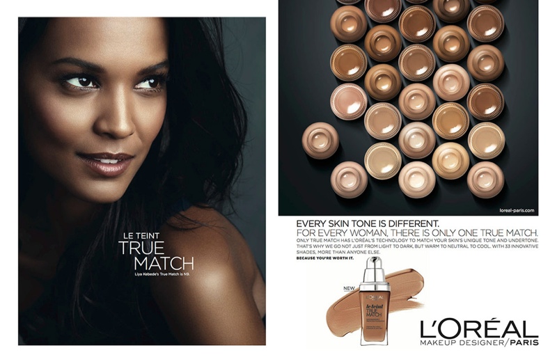 Liya Kebede stars in L'Oreal Paris 'True Match' makeup campaign