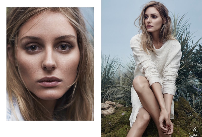 Beyond the pale: Olivia dons a cream-colored look from 