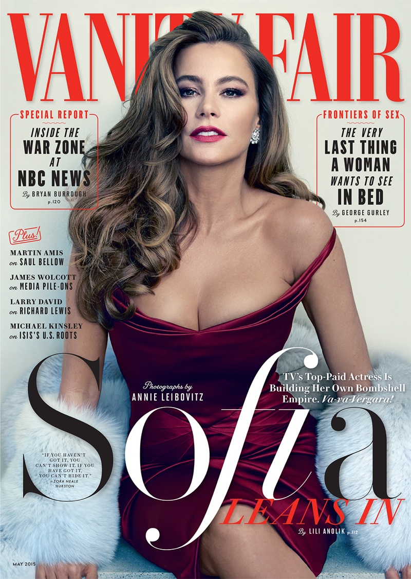 Sofia Vergara graces the May 2015 cover of Vanity Fair. Photo: Annie Leibovitz