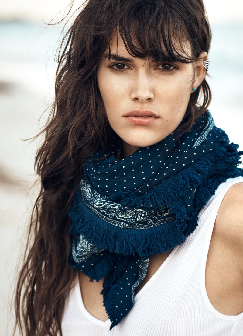 For those chilly days on the beach, pack a scarf