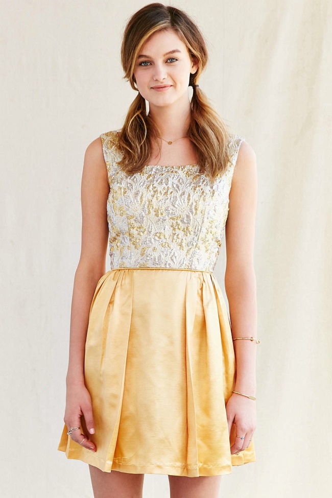 Vintage Gold Skirt Dance Dress available for $279