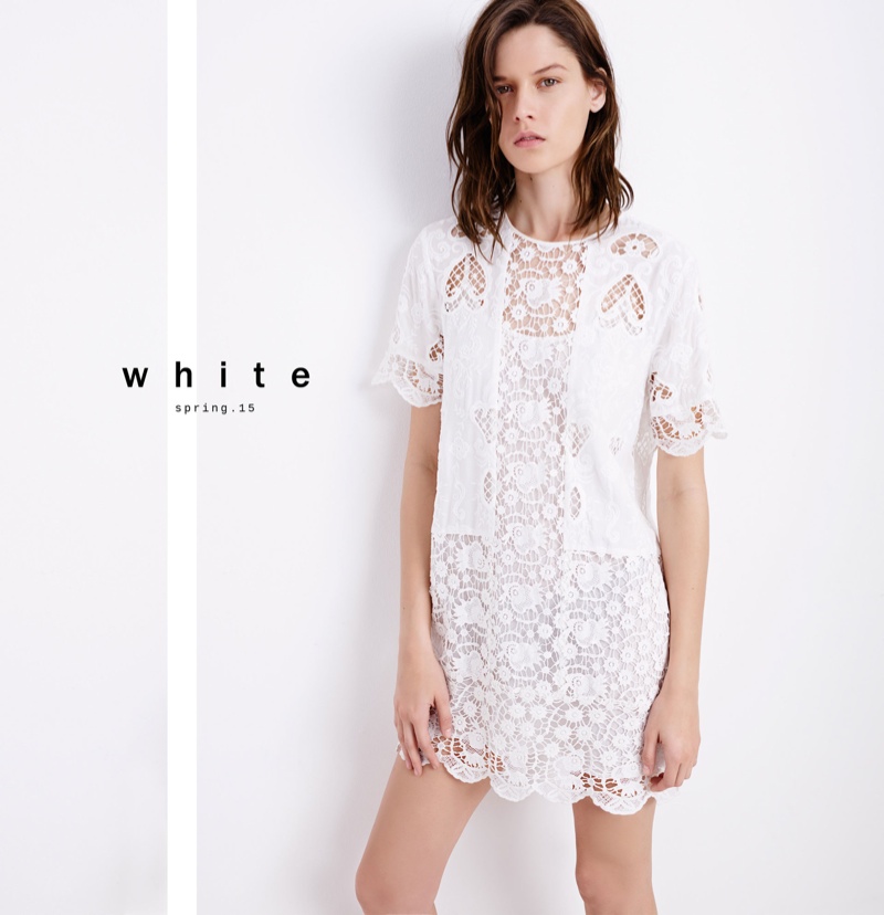 Zara has launched a new lookbook focusing on all white style
