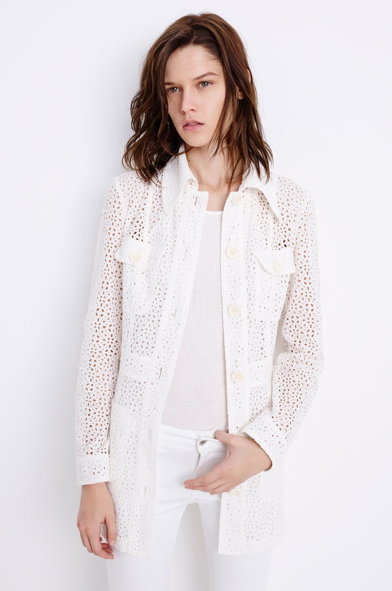 white outfit zara