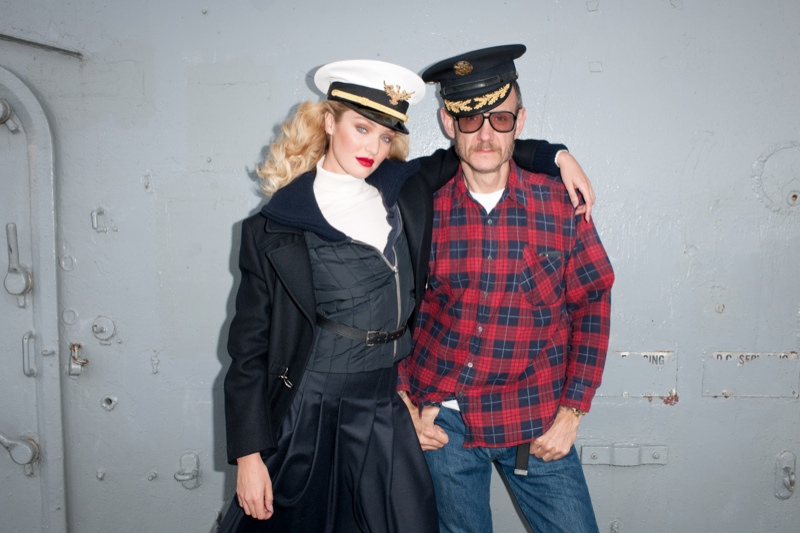 Candice Swanepoel with photographer Terry Richardson