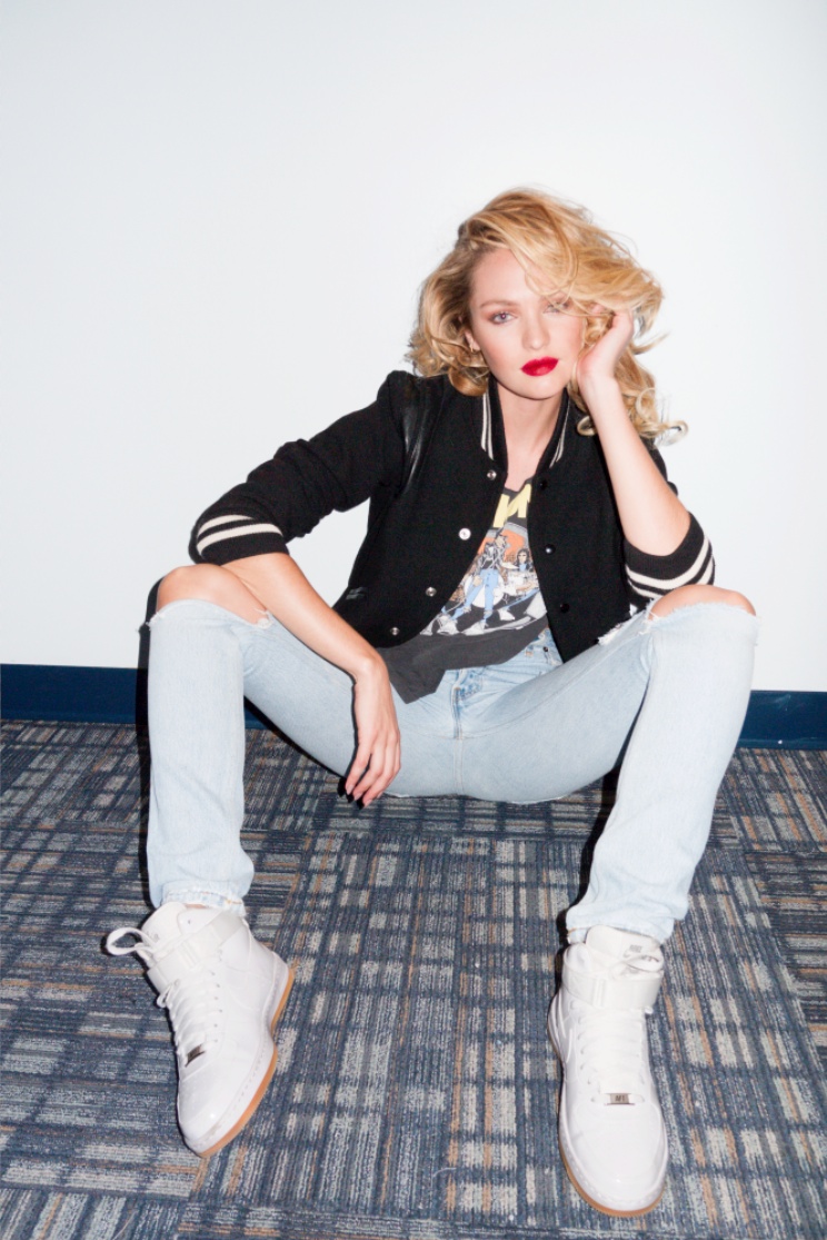Candice Swanepoel rocks a denim look in image by Terry Richardson