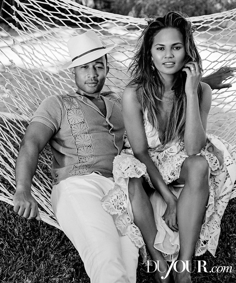 The husband and wife team pose for Bruce Weber in the photo shoot