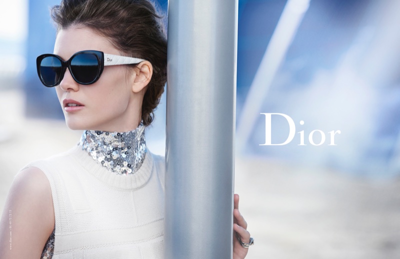 Diana Molodovan stars in Dior Eyewear advertisement photographed by Peter Lindbergh