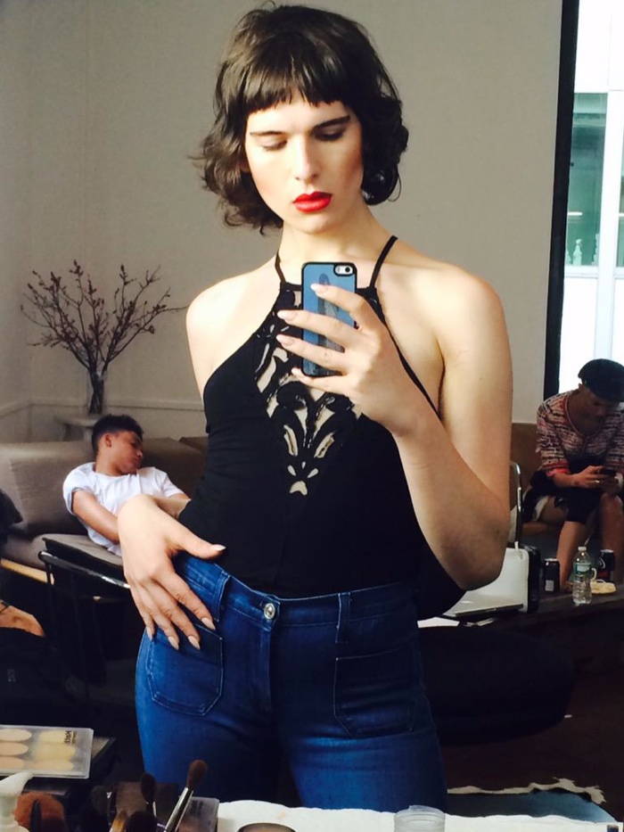 Hari Nef is the second transgender model to be signed by IMG Models. Photo via Twitter. 