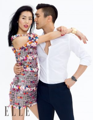 Liu Wen Cozies Up to Choi Siwon for Romantic ELLE China Cover Story Liu Wen Cozies Up to Choi Siwon for Romantic ELLE China Cover Story