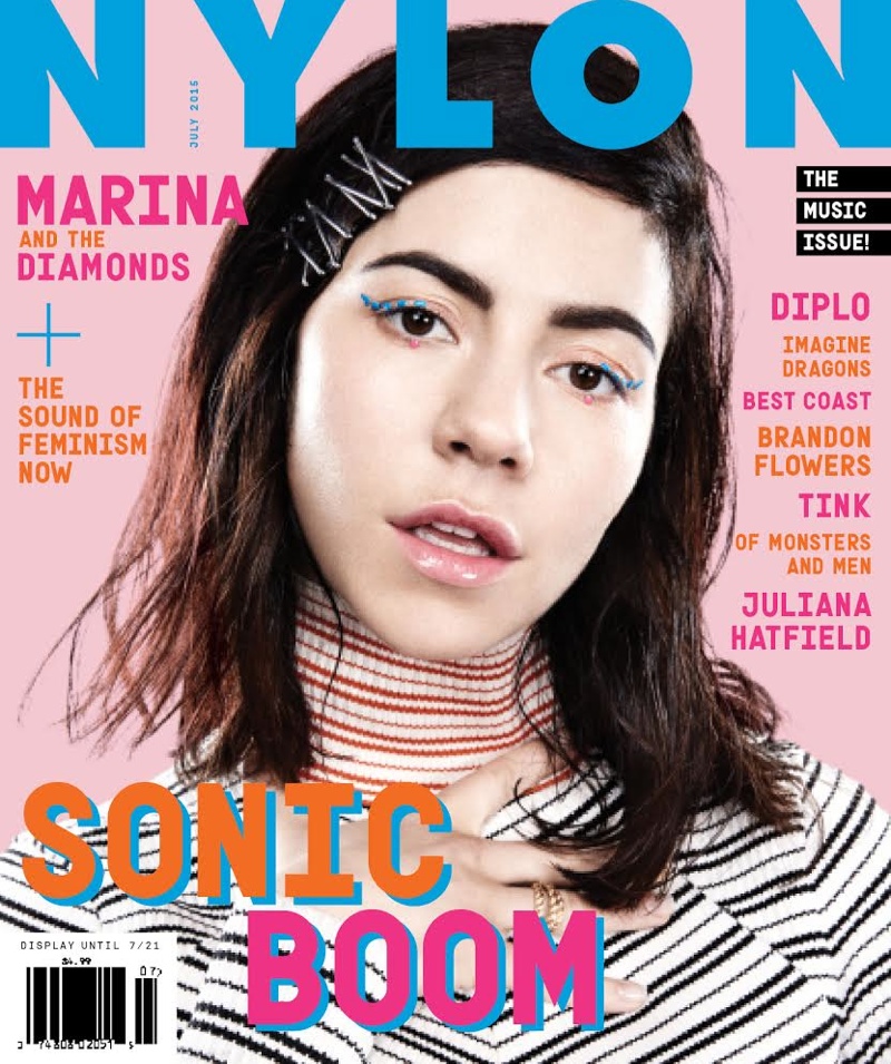 Marina Diamandis lands the June-July 2015 cover of NYLON Magazine