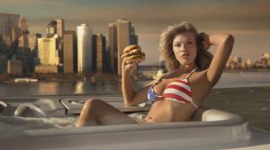 Samantha Hoopes Rocks a Stars & Stripes Bikini in Carl’s Jr Commercial Samantha Hoopes Rocks a Stars & Stripes Bikini in Carl’s Jr Commercial