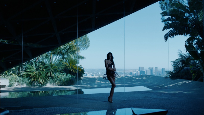 A still of Shanina Shaik in Taio Cruz's 'Do What You Like' music video. Courtesy.
