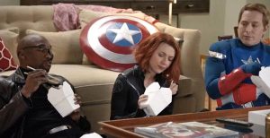 Scarlett Johansson Stars in Hilarious Black Widow Parody for SNL Scarlett Johansson Stars in Hilarious Black Widow Parody for SNL