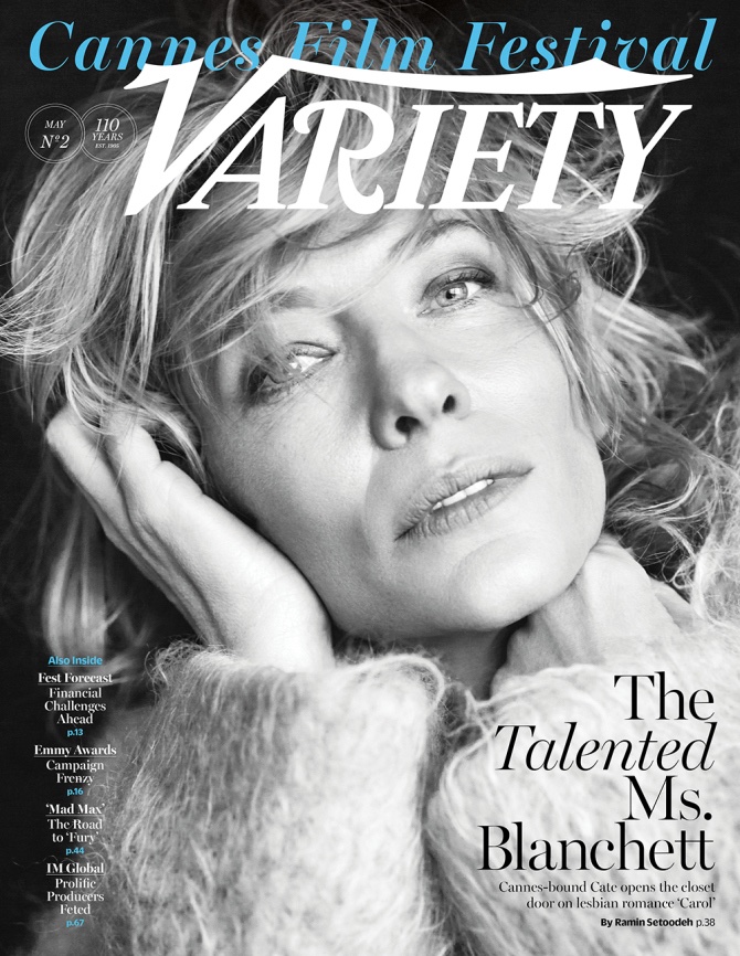 Cate Blanchett graces the special Cannes Film Festival edition of Variety Magazine