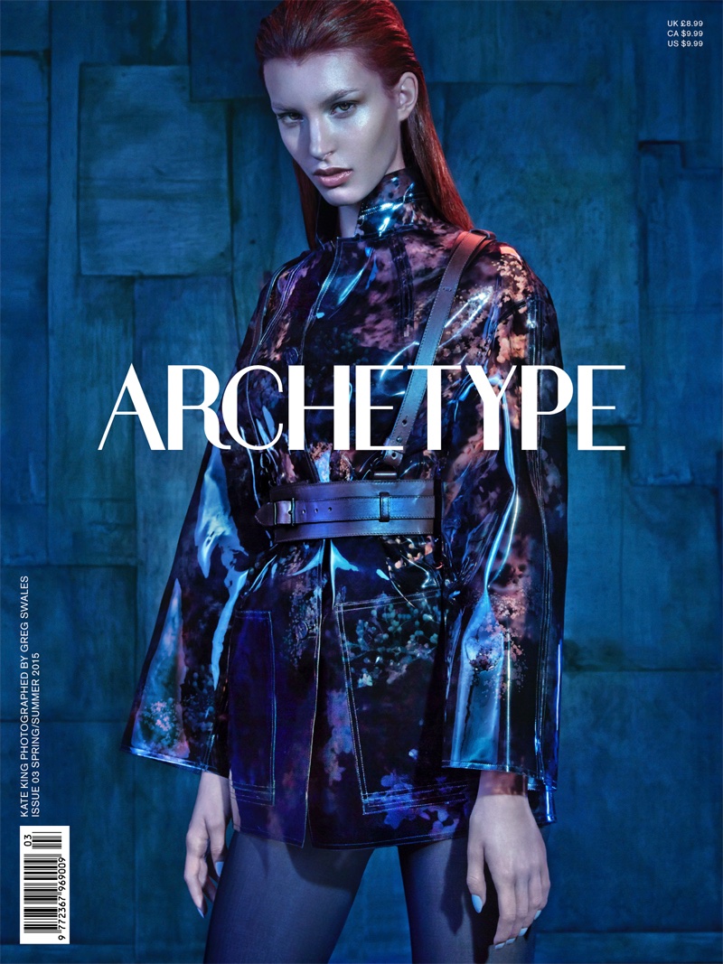 Kate King stars on the spring-summer 2015 cover of Archetype Magazine