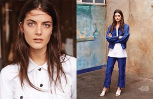 Katryn Kruger Sports Relaxed Denim for L’Officiel Mexico