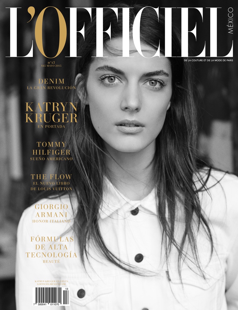 Katryn Kruger graces the May 2015 cover of L'Officiel Mexico