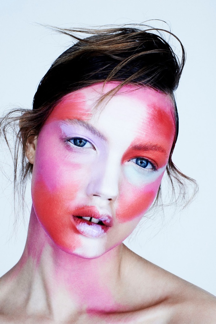 Lindsey Wixson by Henrik Bulow for FAT Magazine. Makeup by Hung Vanngo.