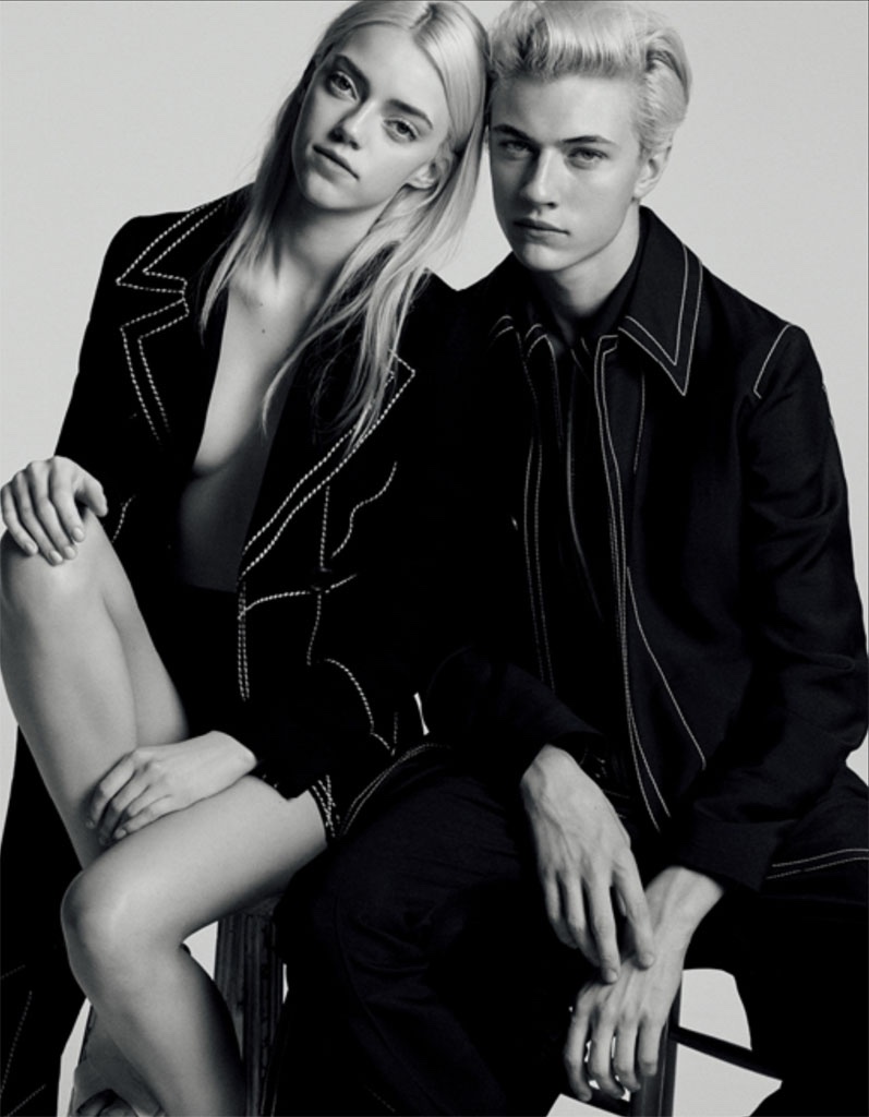 Lucky and Pyper also starred in a denim campaign for Ksubi