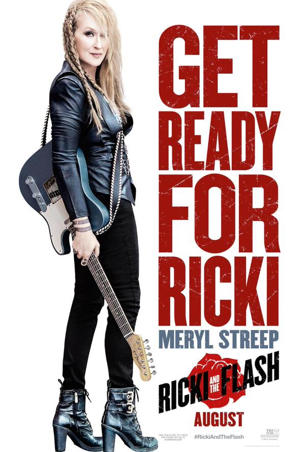 Meryl Streep on 'Ricki and the Flash' movie poster