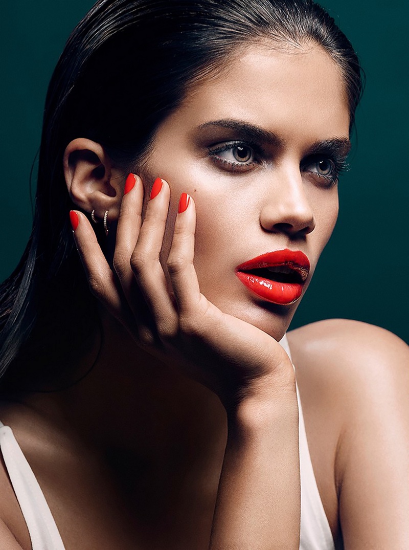 Sara Sampaio stars in a makeup feature for Stella Magazine