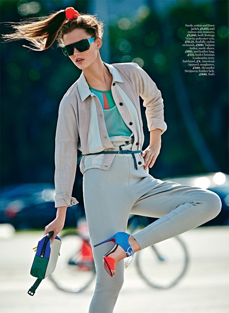 Giedre Dukauskaite Dons Sporty Glam Style for Marie Claire UK – Fashion ...