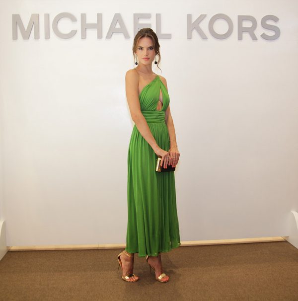 Alessandra Ambrosio Embraces Summer Brights at Michael Kors Store ...