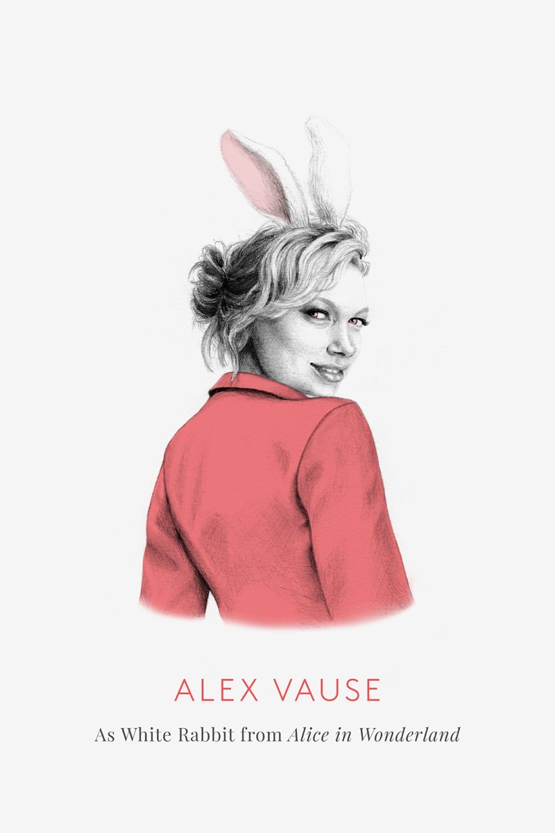 Alex Vause as the White Rabbit from 'Alice in Wonderland'