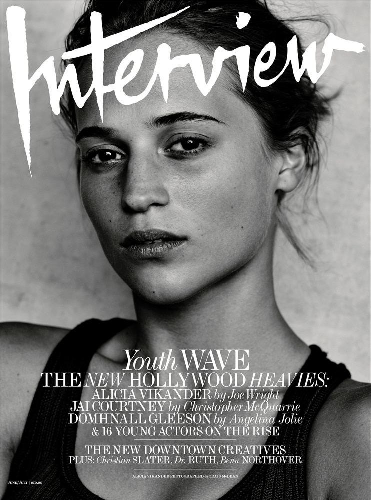 Alicia Vikander on Interview Magazine June-July 2015 cover