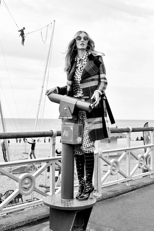 Denisa Dvorakova Brings Style to Brighton Beach for ELLE Czech
