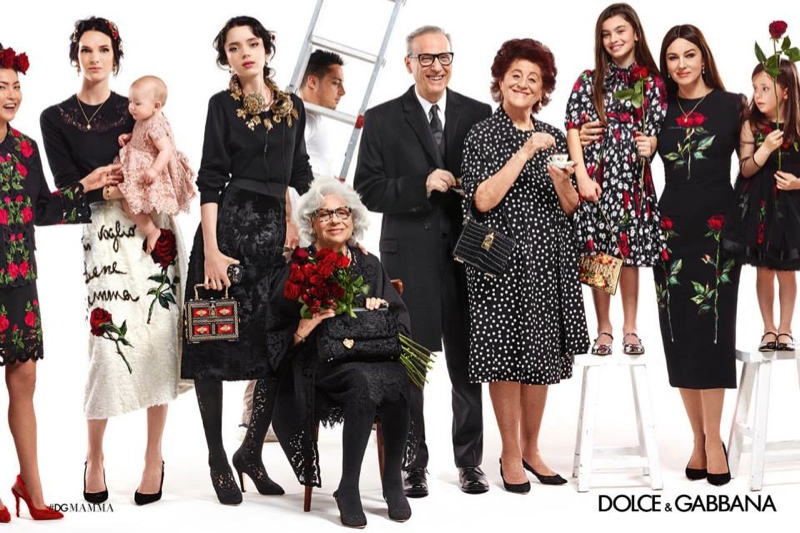 dolce and gabbana family campaign