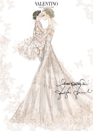 Former Gucci Designer Frida Giannini Wears Valentino Wedding Dress Former Gucci Designer Frida Giannini Wears Valentino Wedding Dress