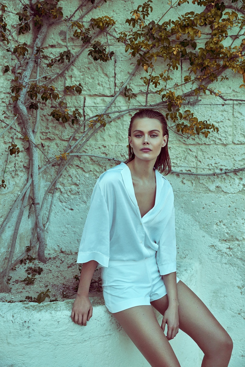Frida Gustavsson Models Casual Summer Style for ELLE Sweden
