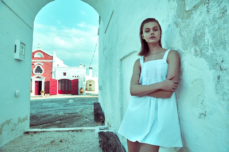 Frida Gustavsson Models Casual Summer Style for ELLE Sweden