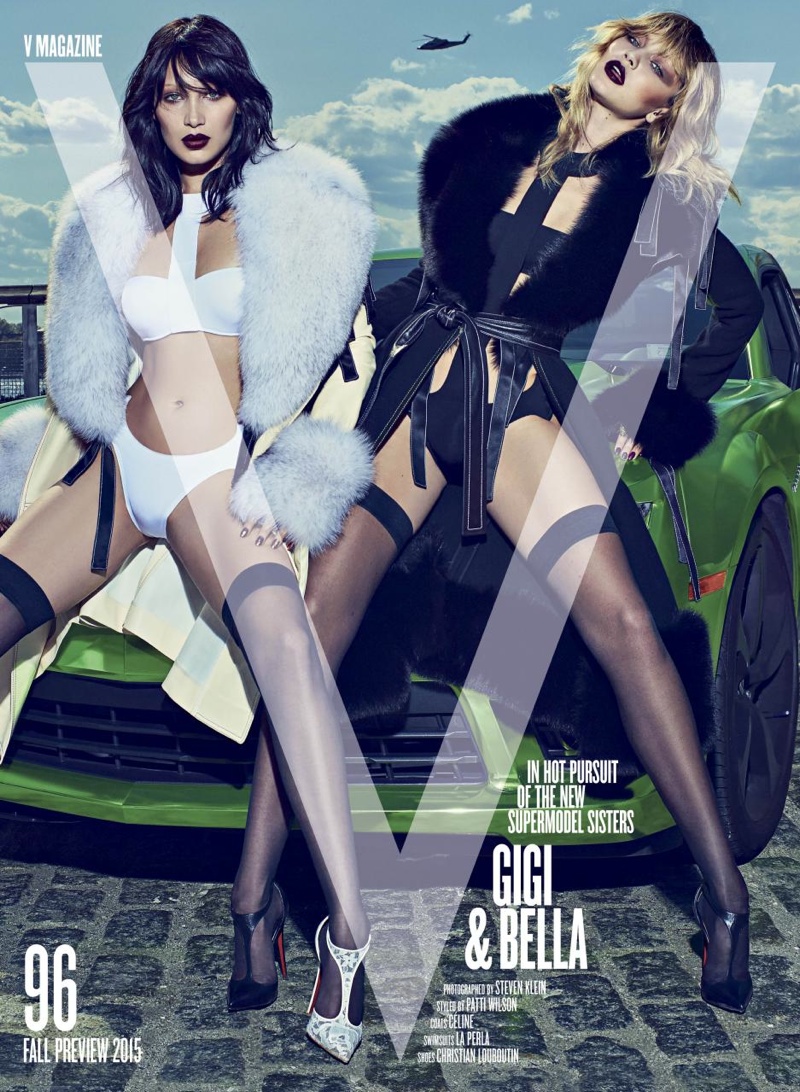Bella and Gigi Hadid cover V Magazine fall 2015 preview