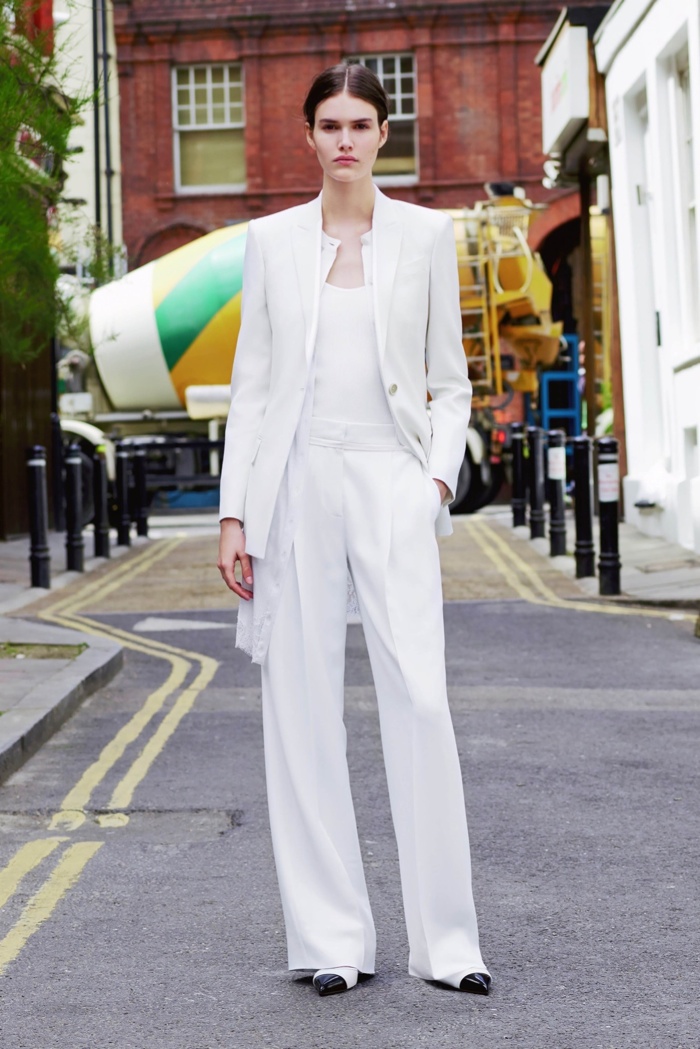 GIVENCHY: For the nontraditional bride, this Givenchy pant suit in white could be the perfect fit
