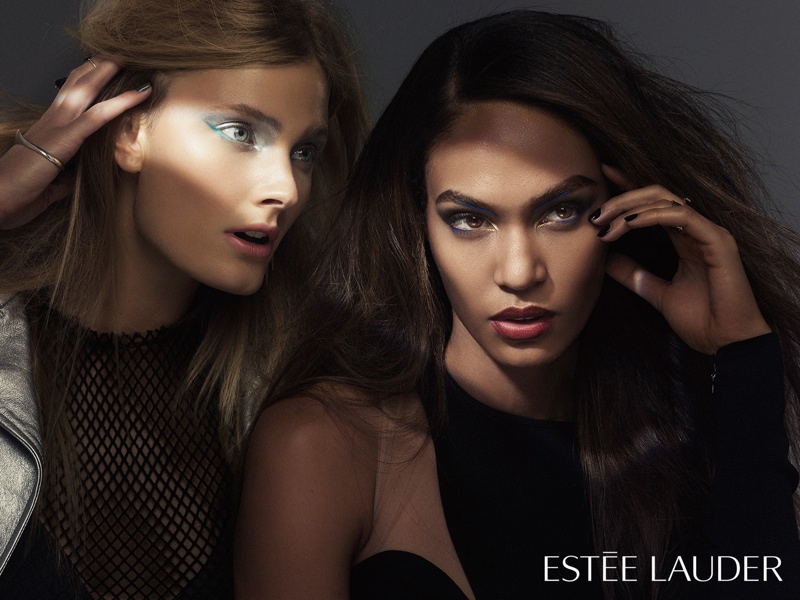 Joan Smalls + Constance Jablonski Wow in Estee Lauder Images - Fashion ...