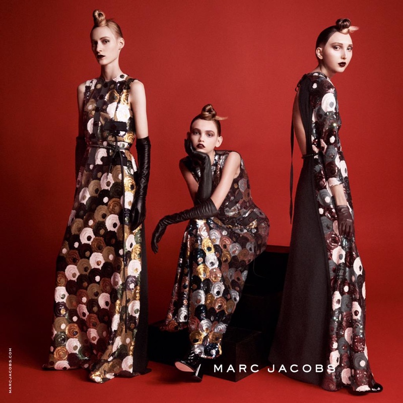 Julia Nobis, Molly Blair and Cierra Skye for Marc Jacobs fall-winter 2015 advertising campaign