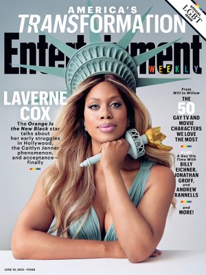 OITNB's Laverne Cox is Lady Liberty on Entertainment Weekly Cover OITNB's Laverne Cox is Lady Liberty on Entertainment Weekly Cover