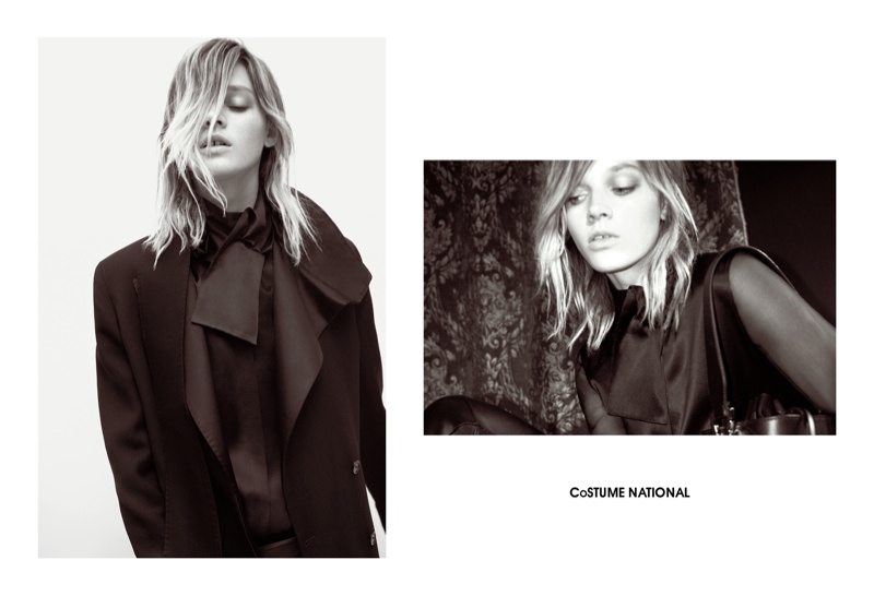 Leila was photographed by Glen Lunchford for the Costume National advertisements