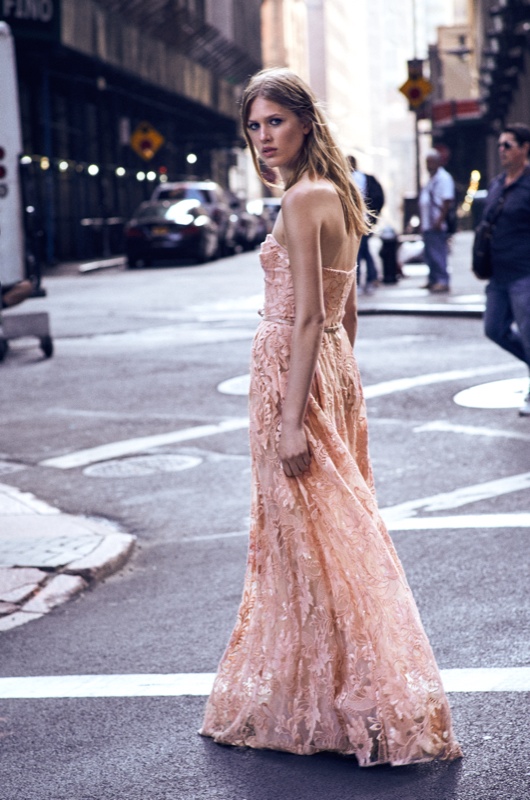 Laura Julie Models Dreamy Marchesa Notte Dresses for Shopbop - Fashion ...