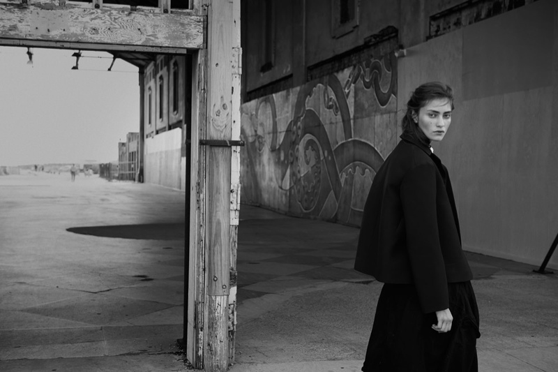 Marine Deleeuw Layers Up for Centrefold Magazine by Eric Guillemain Marine Deleeuw Layers Up for Centrefold Magazine by Eric Guillemain