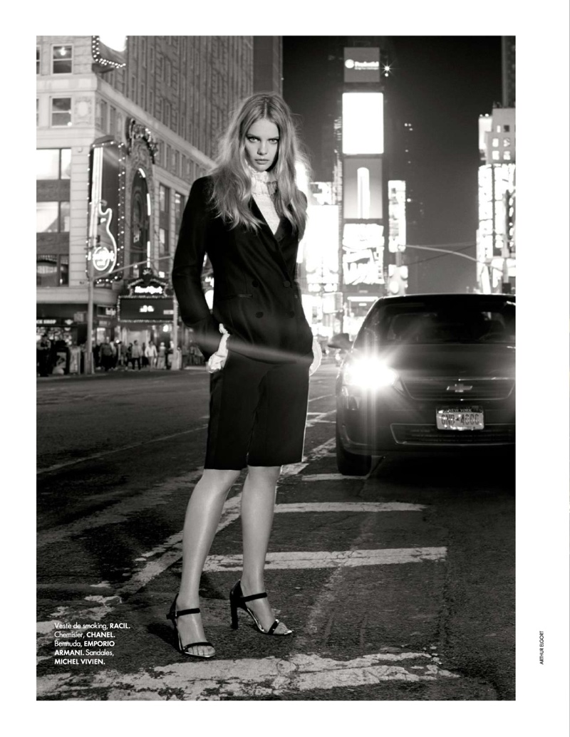 Marloes Horst Has a Stylish New York Outing for ELLE France