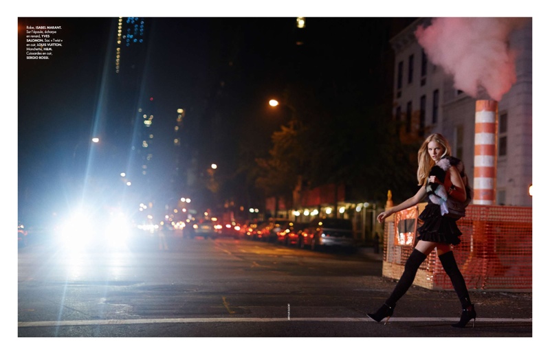 Marloes Horst Has a Stylish New York Outing for ELLE France