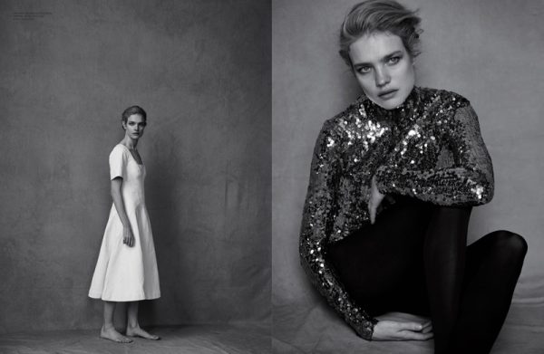 Natalia Vodianova Stuns in Black & White for Dior Magazine – Fashion ...