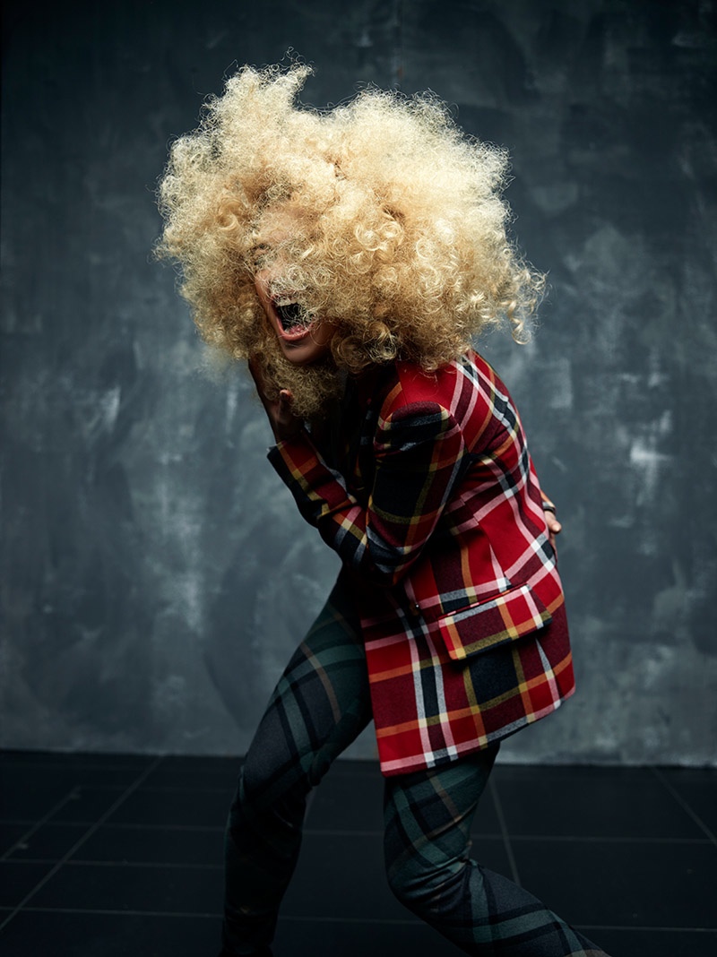 Rita wears another Vivienne Westwood tartan look. Photo: Rankin