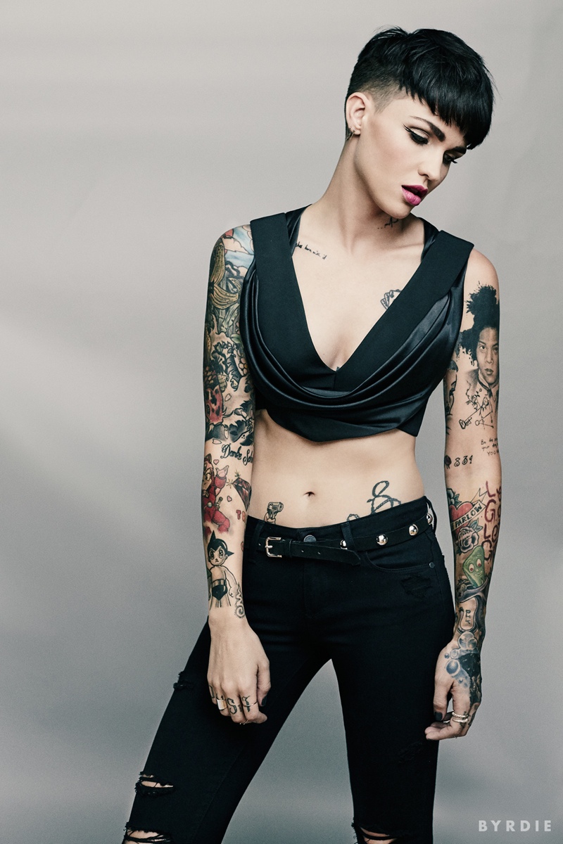 OITNB’s Ruby Rose Flaunts Her Tattoos in Byrdie Shoot, Talks Hair