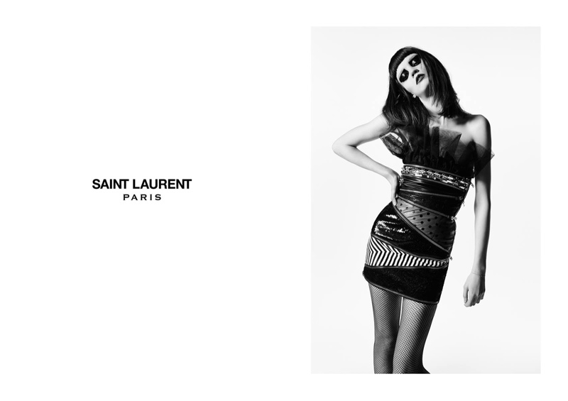 Flo Dron is Punk Glam in Saint Laurent’s Fall 2015 Ads – Fashion Gone Rogue