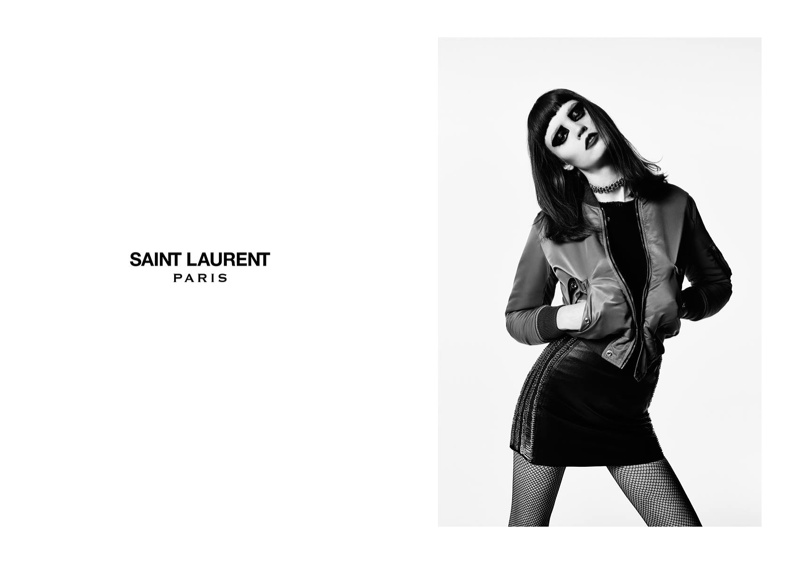 Saint Laurent features punk inspired looks in its fall advertisements